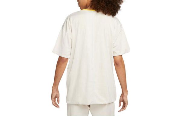 Футболка Men's Nike Solid Color Logo Printing Round Neck Short Sleeve Bright Yellow T-Shirt, желтый — фото 2