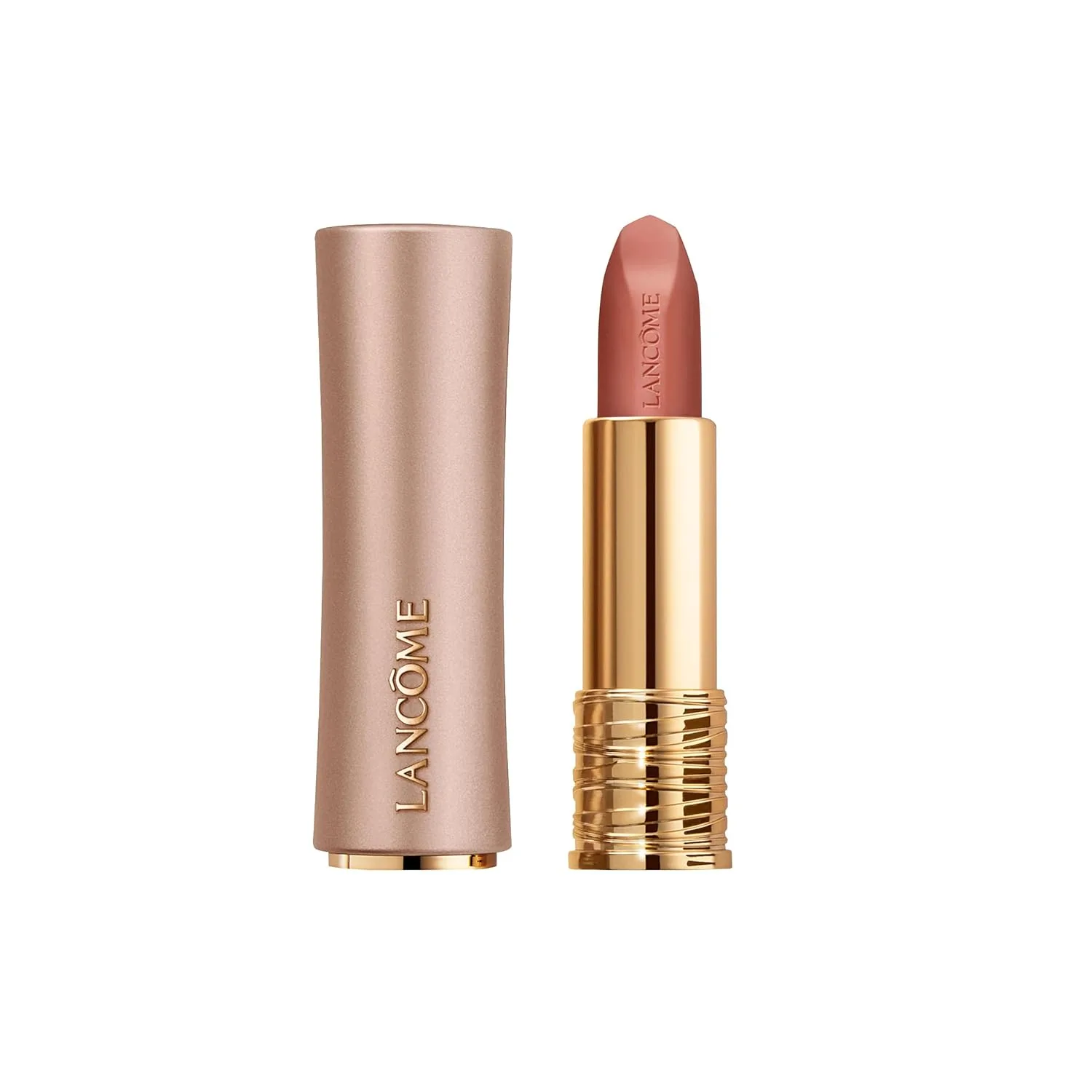 Увлажняющая матовая помада Lancôme L'Absolu Rouge Intimatte - легкая, легко наслаиваемая формула с мягким матовым финишем - комфорт до 24 часов., 111 All Lens on Me: Neutral rosy beige