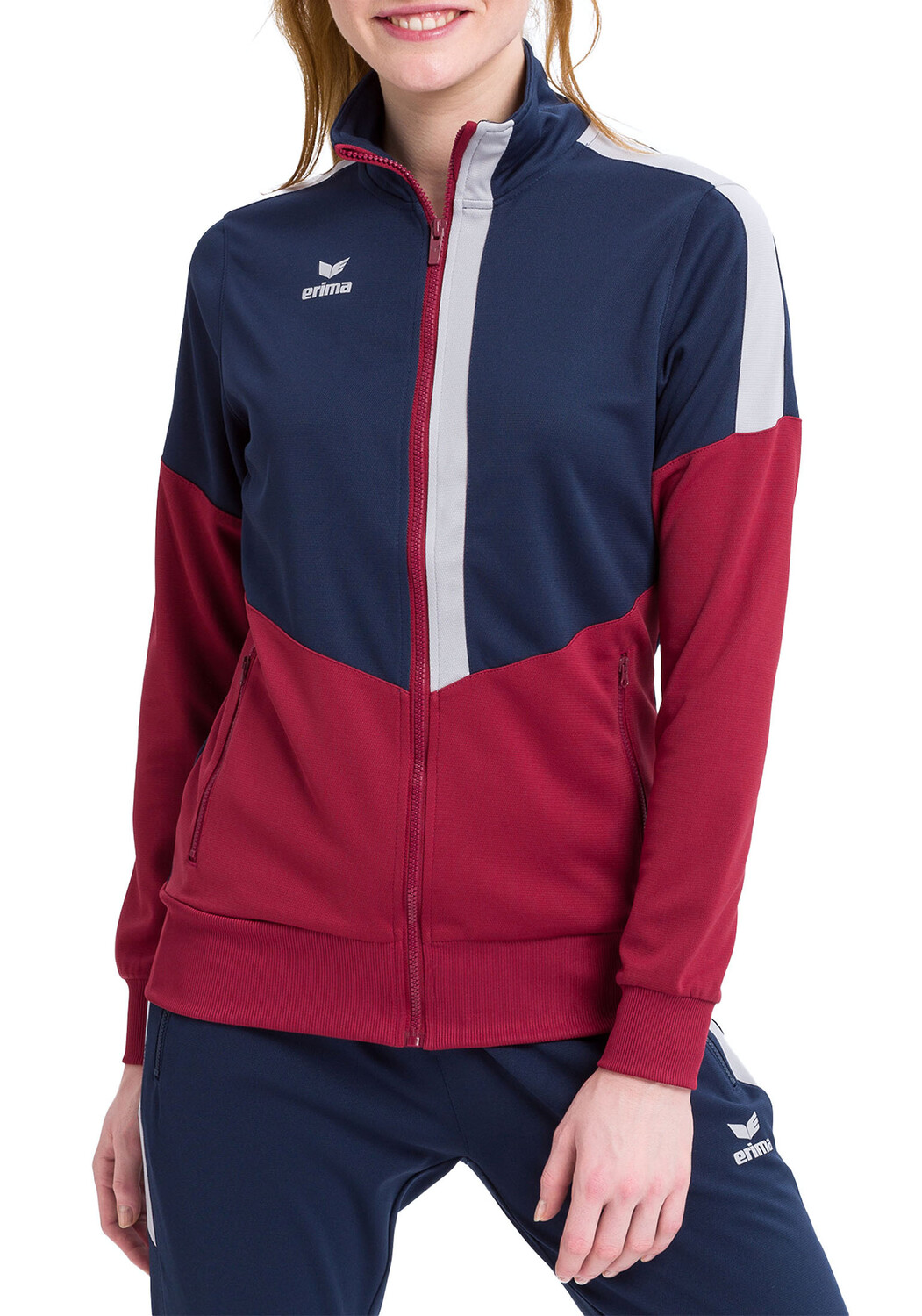 

Спортивная куртка erima Squad Worker Jacke, цвет new navy/bordeaux/silver grey