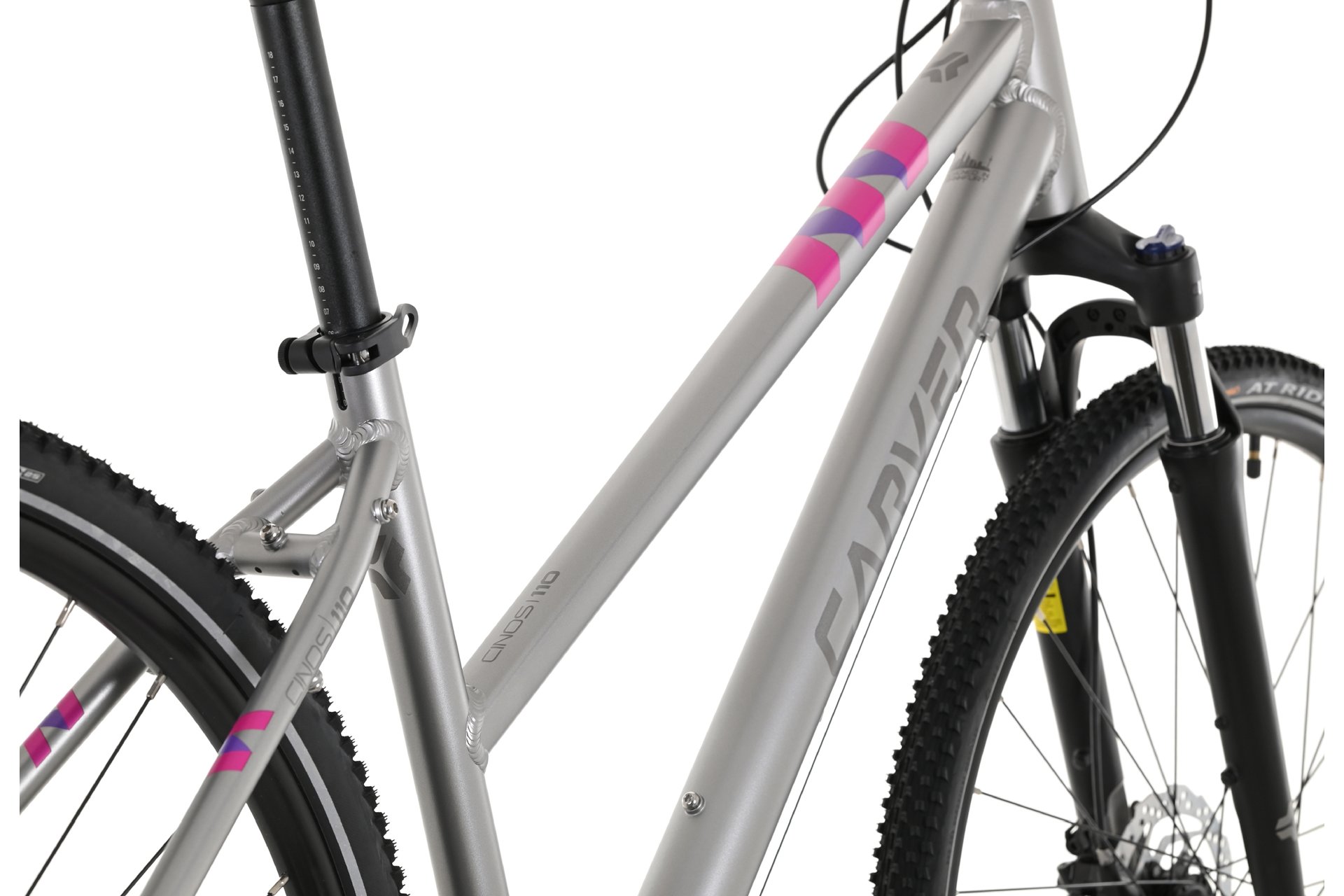 Кроссовый велосипед Carver Cinos 110 - 28 дюймов - Damen Sport - 2024, цвет Grau|midgrey darksilver pink — фото 3