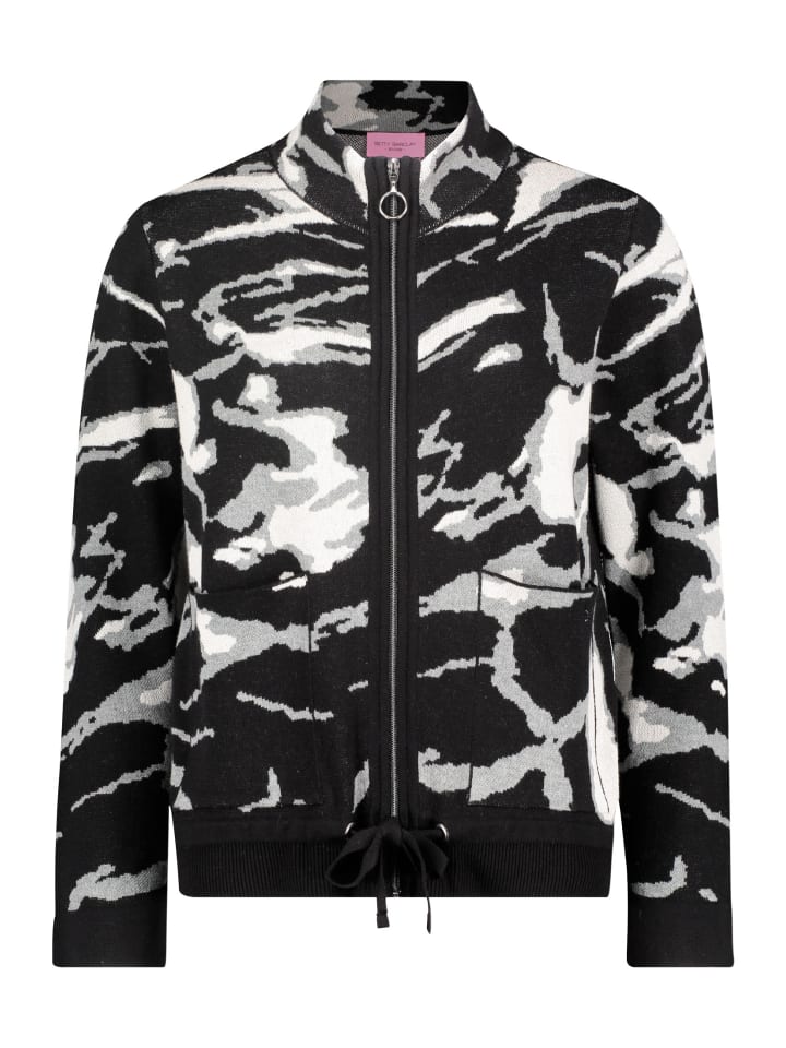 

Кардиган Betty Barclay Casual-Strickjacke mit Jacquard, цвет Patch Black/Grey