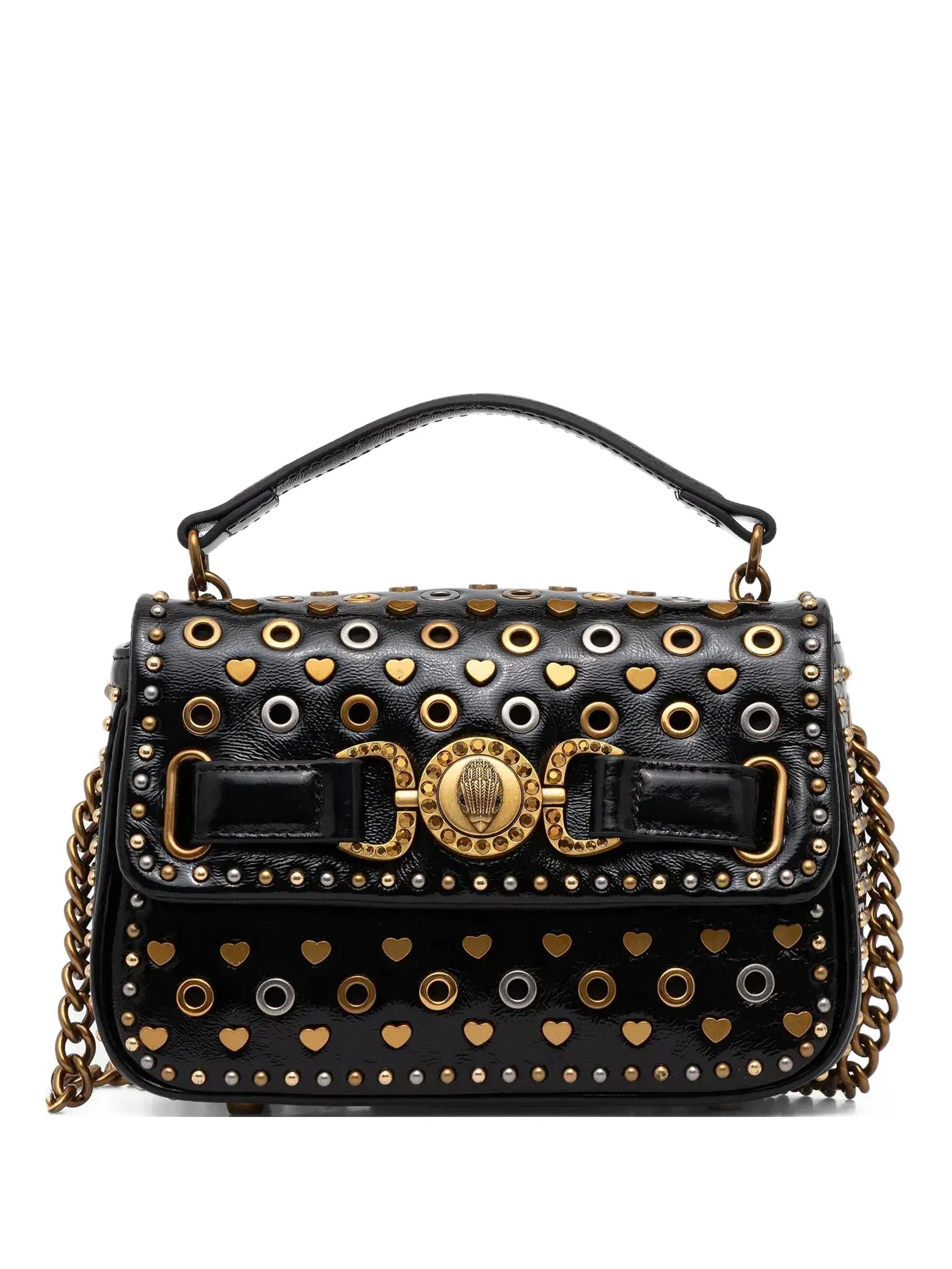 

Мини-сумка с заклепками Kurt Geiger London, черный