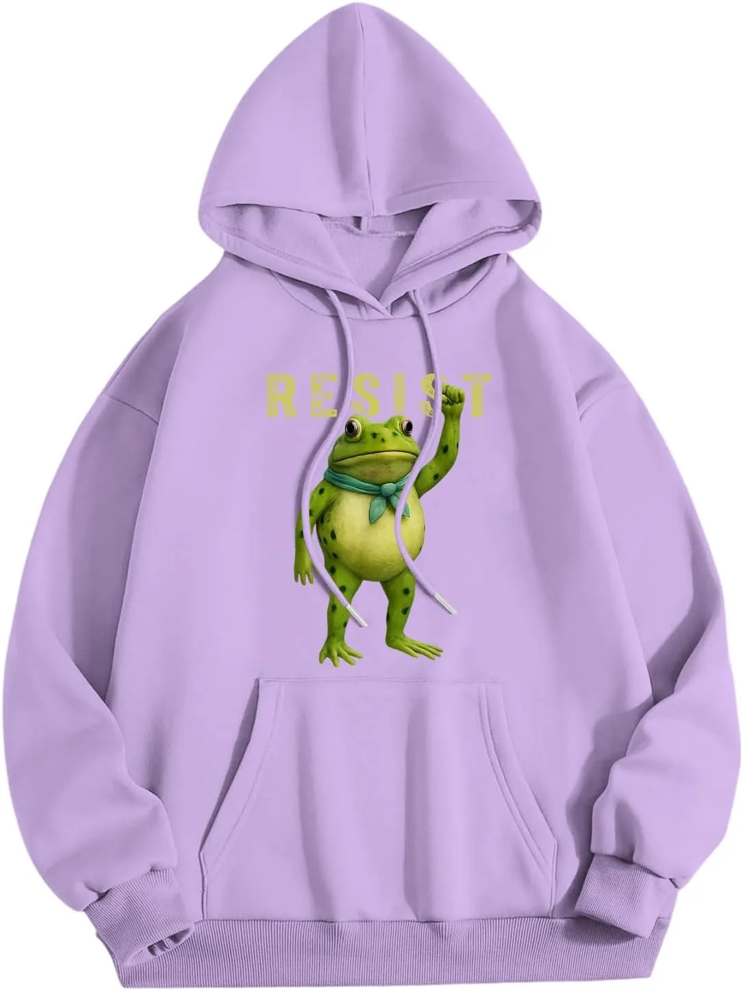 Графический худи мужской, Frog Resist Printed, повседневный свитшот с карманом — фото 4