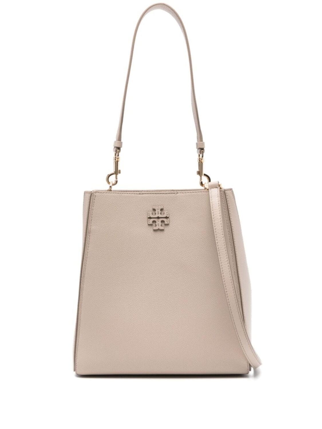 

Tory Burch сумка-тоут McGraw с тисненым логотипом, нейтральный цвет