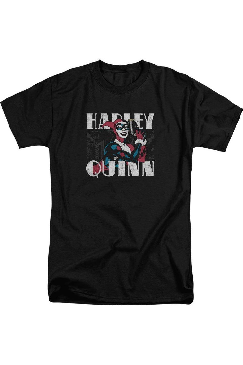 

Футболка Batman Harley Bold с коротким рукавом для взрослых Gildan, черный