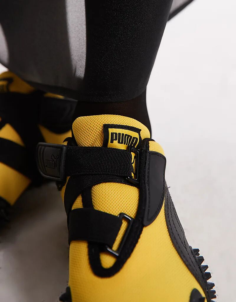 Кроссовки унисекс Puma Mostro OG Prime желтого и черного цветов — фото 3