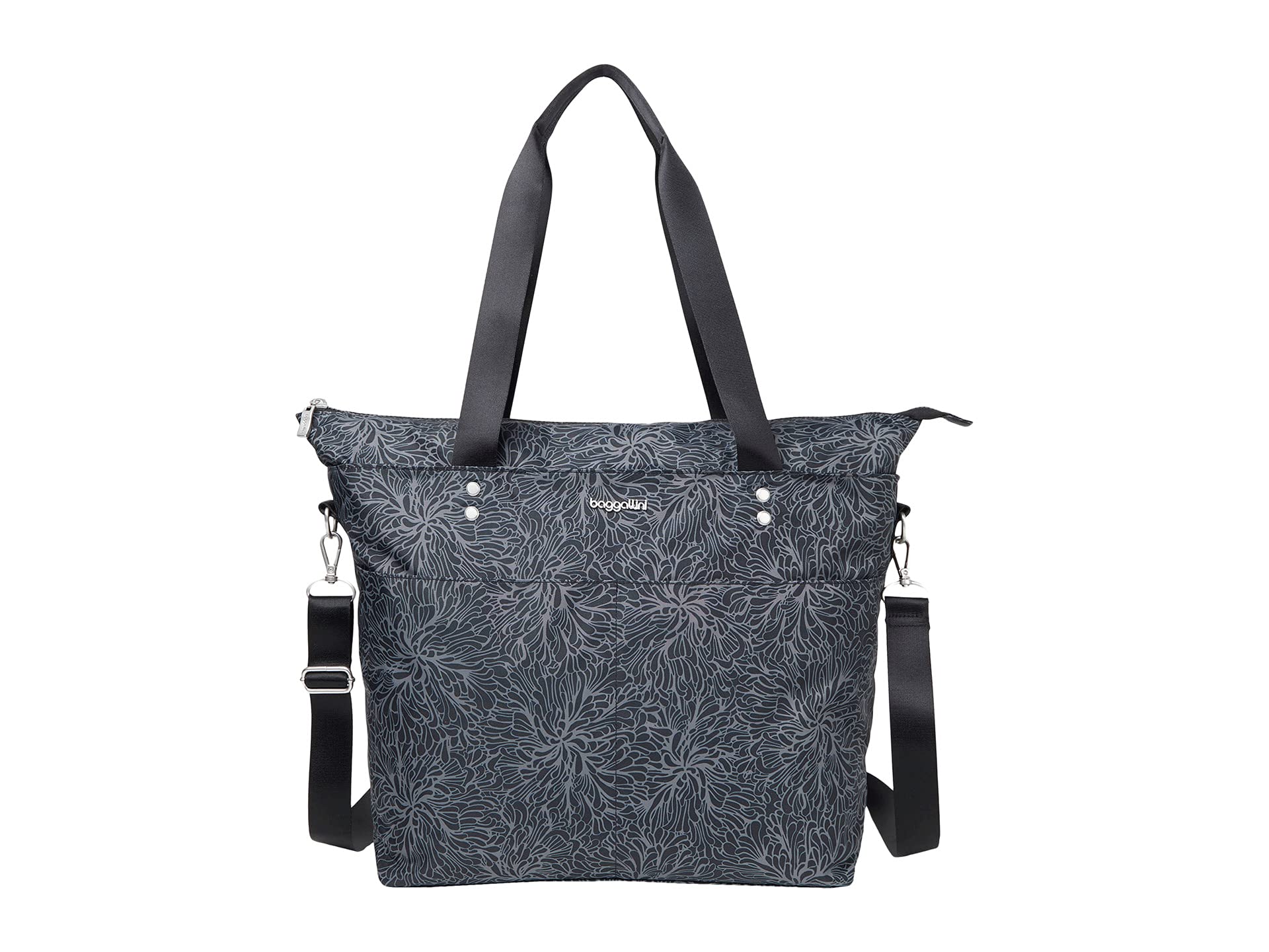 

Сумка-тоут Baggallini Medium Carryall Tote, цвет Midnight/Blossom Print