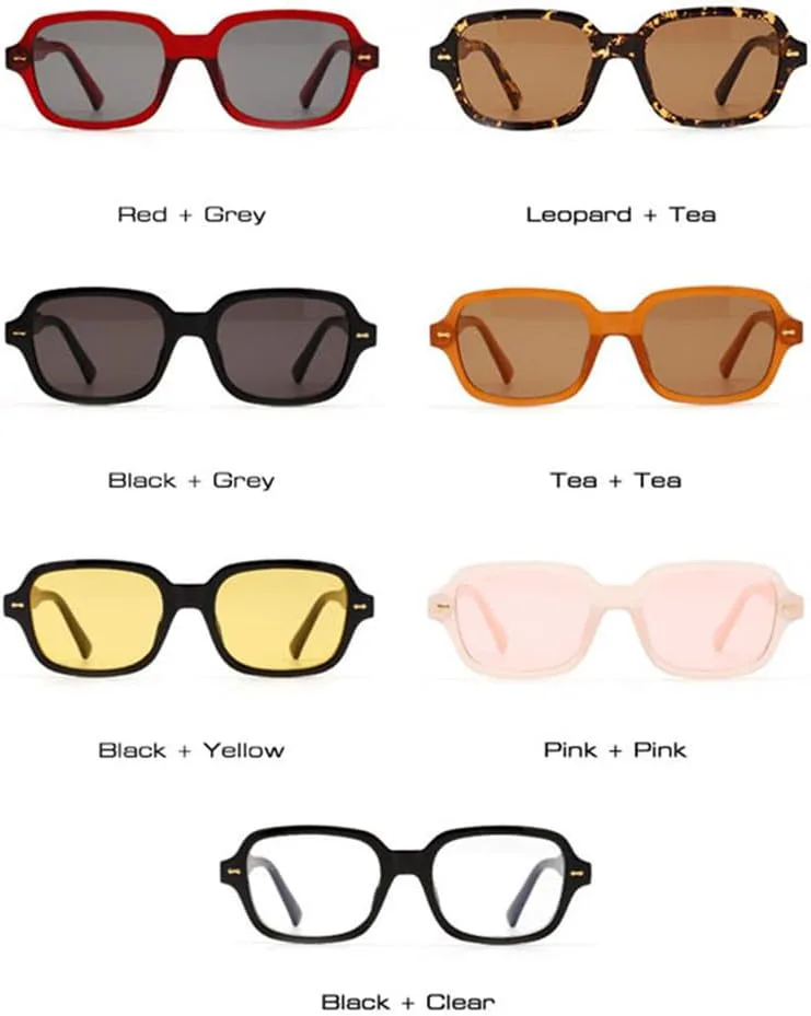 

Солнцезащитные очки UV400 для мужчин и женщин | Маленькая оправа, линзы конфетных цветов | Для вождения и занятий спортом на открытом воздухе generic, Pink Pink