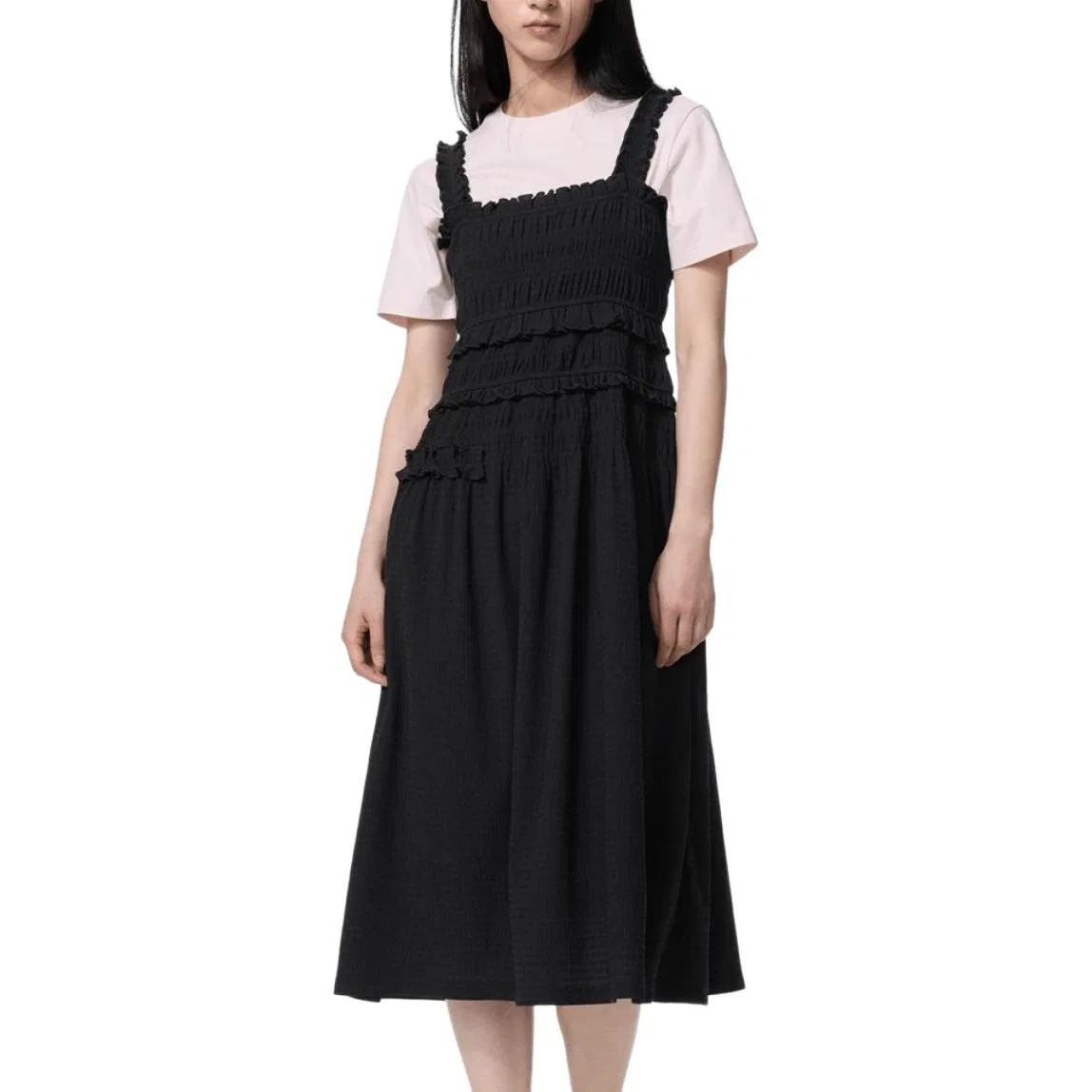 Платье-комбинация UNIQLO x Cecilie Bahnsen SS26 Black