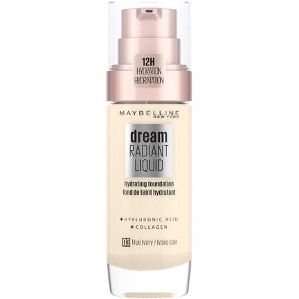 

Maybelline Dream Radiant Liquid Hydrating Foundation с гиалуроновой кислотой и коллагеном 03 True Ivory Maybelline New York