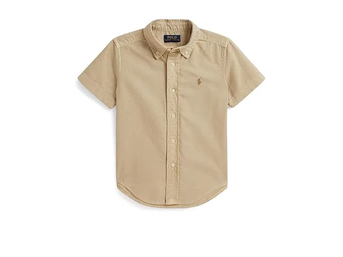 Рубашка оксфордская из коттона с выбелкой Polo Ralph Lauren Kids, Tallow Cream 1
