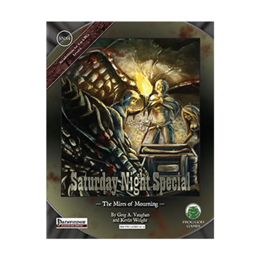 

Saturday Night Special #4 - The Mires of Mourning (Pathfinder), Pathfinder Adventures (Frog God Games), мягкая обложка
