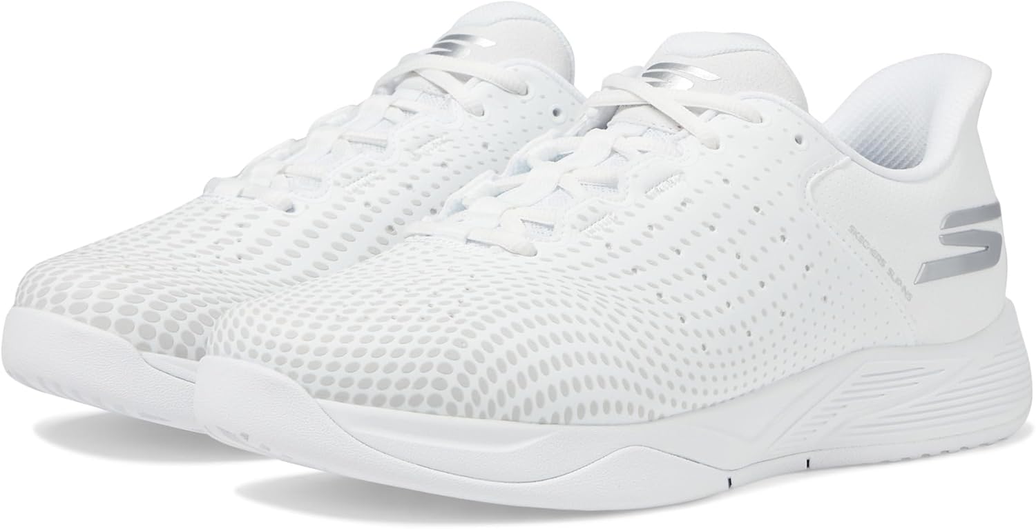 

Мужские кроссовки Skechers Viper Court Reload с легким надеванием без рук, белый