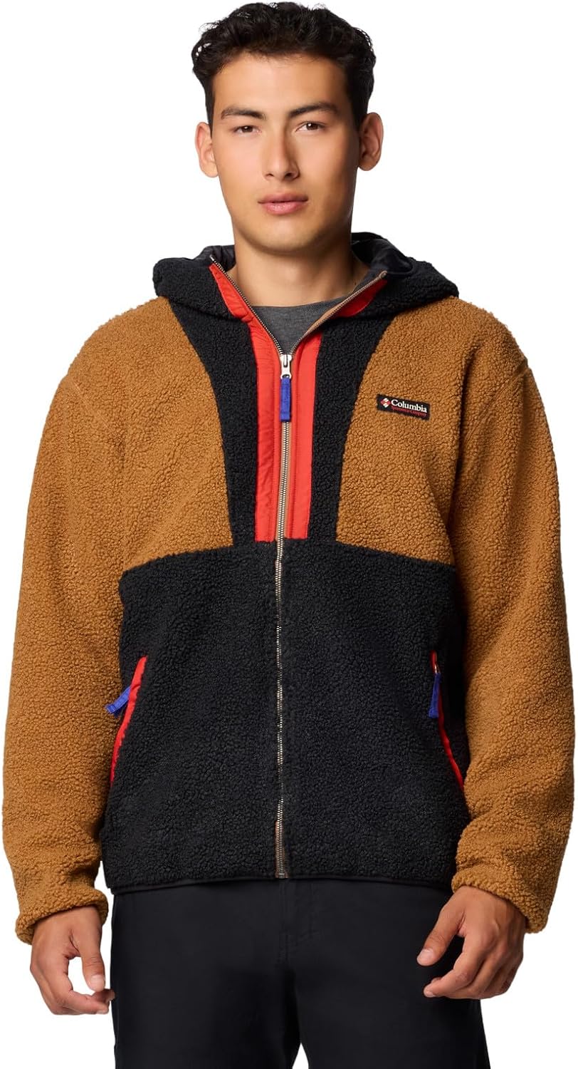 

Куртка-толстовка Columbia мужская Backbowl II Remastered с молнией, Camel Brown/Black