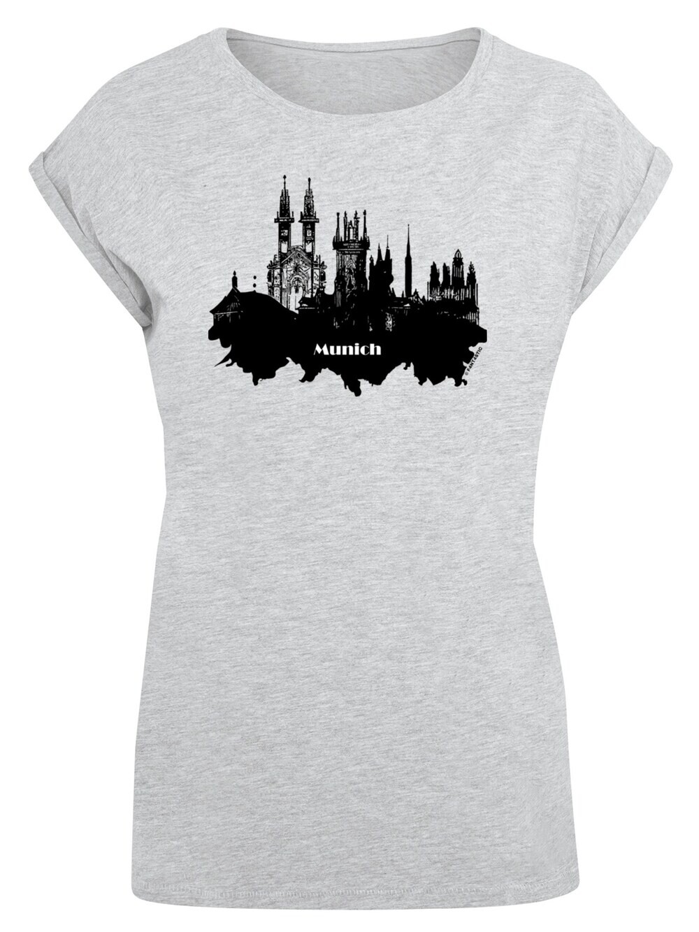 

Рубашка F4Nt4Stic Cities Collection - Munich skyline, серый/пестрый серый