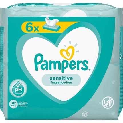 

Влажные салфетки для чувствительной кожи, 52 шт. Pampers