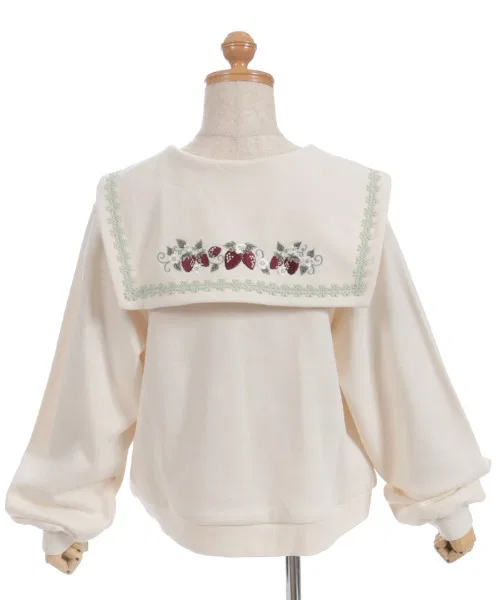Детская куртка с вышивкой ягод axes femme kids розовая — фото 4