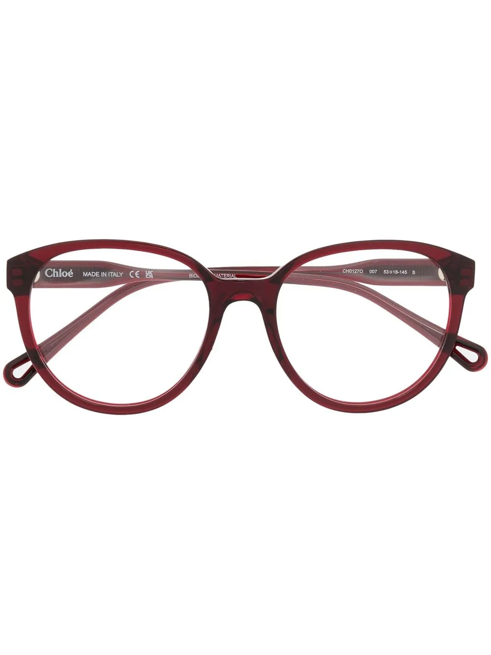 

Очки в круглой оправе Chloé Eyewear, красный