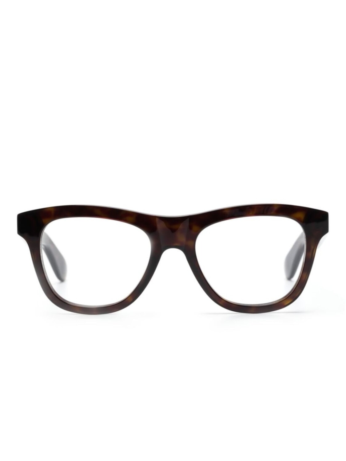 

Alexander McQueen Eyewear очки в оправе черепаховой расцветки с логотипом, коричневый