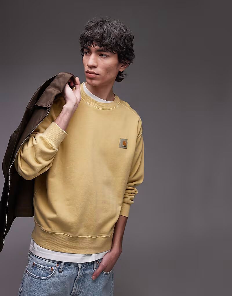 

Толстовка Carhartt WIP nelson желтого цвета