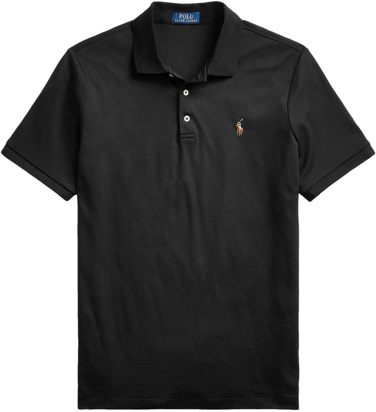 

POLO RALPH LAUREN Мужская новая классическая поло, Polo Black With The Signature Multi-Colored Pony, Черный, POLO RALPH LAUREN Мужская новая классическая поло, Polo Black With The Signature Multi-Colored Pony