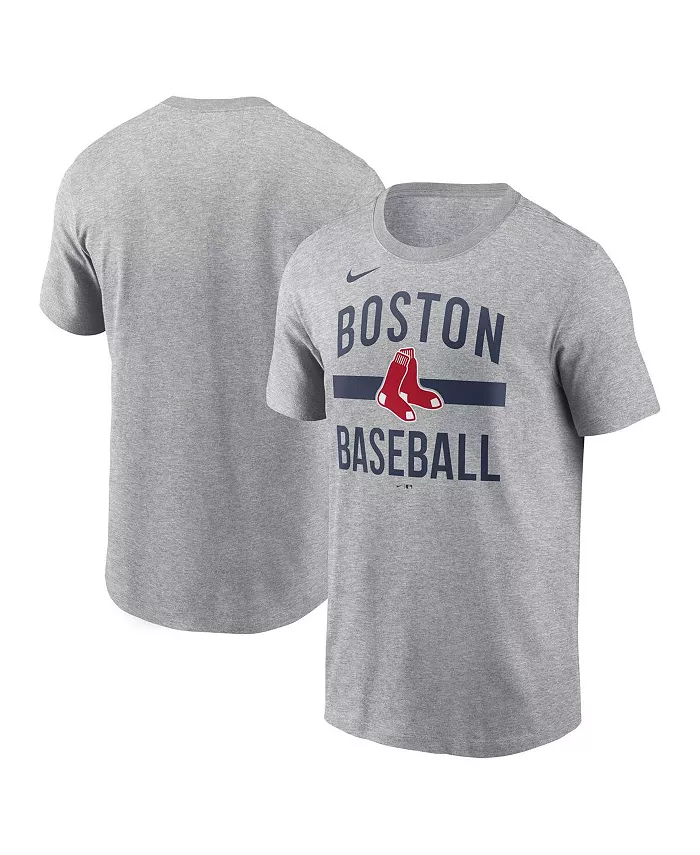 

Мужская футболка Heather Gray Boston Red Sox с арочным принтом Nike