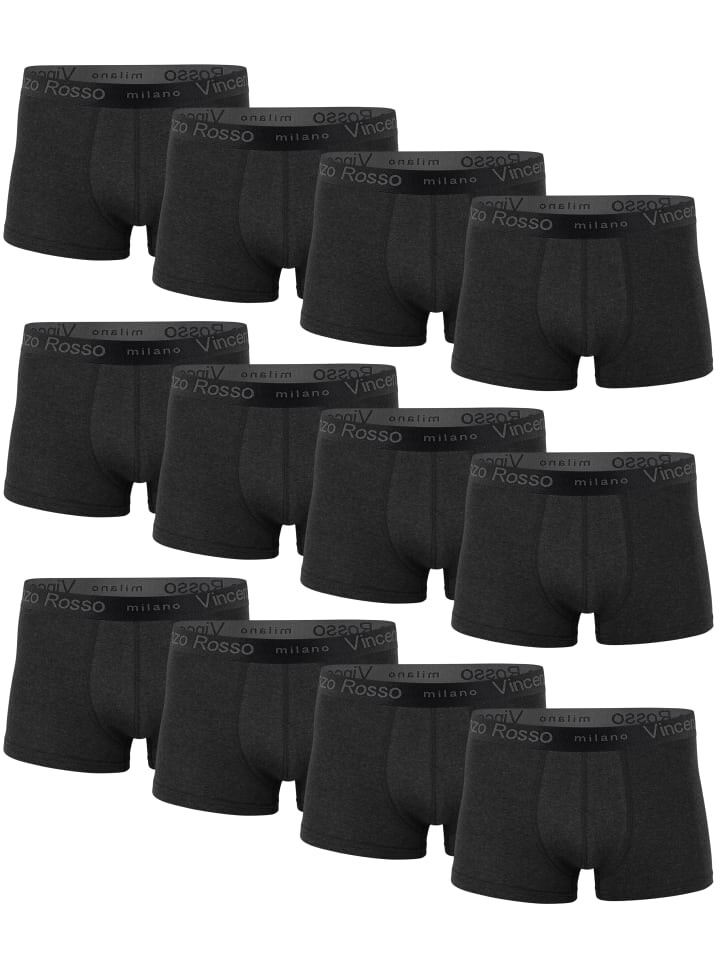 

Боксеры Vincenzo Rosso 12er Pack Hipster, антрацит