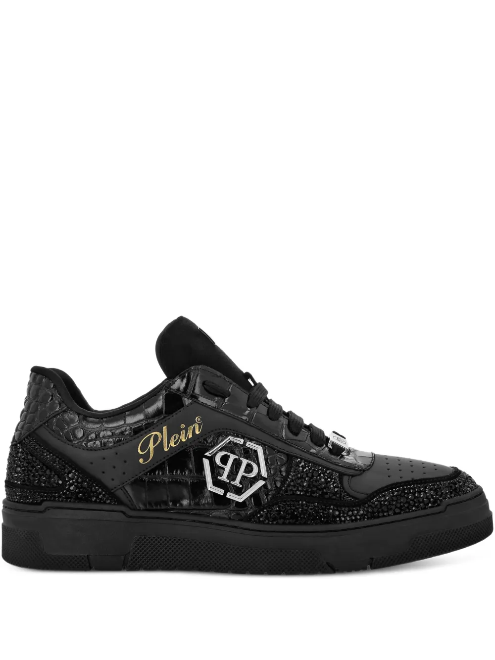 

Кроссовки с кристаллами Philipp Plein, черный