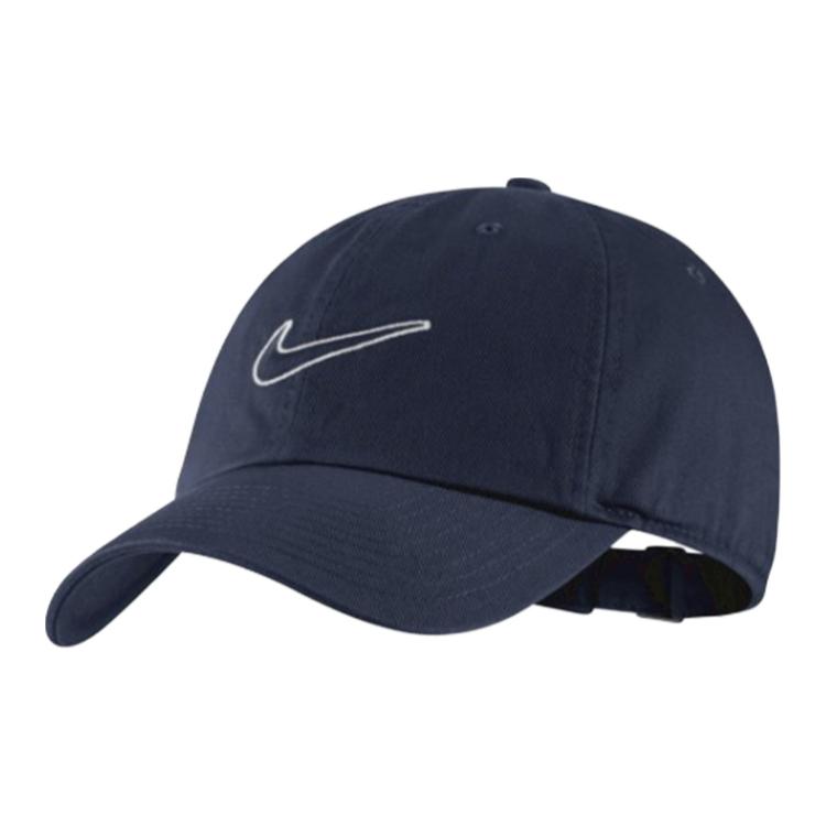 

Хлопковая бейсболка унисекс темно-синяя Nike