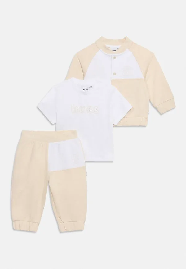 Футболка с принтом для новорожденных Boss Kidswear, New Beige — фото 3