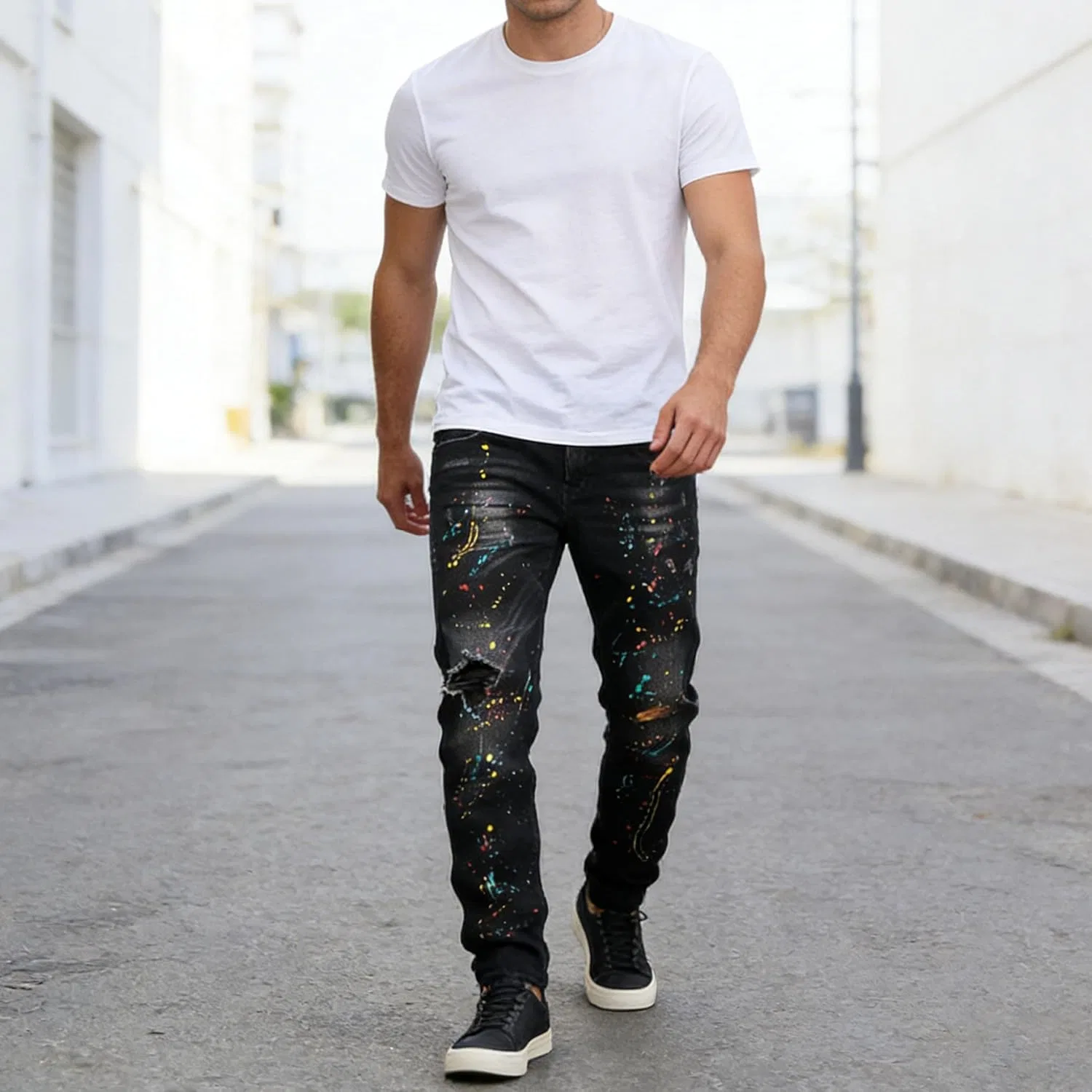 Джинсы Stretch Slim Fit Black — фото 2