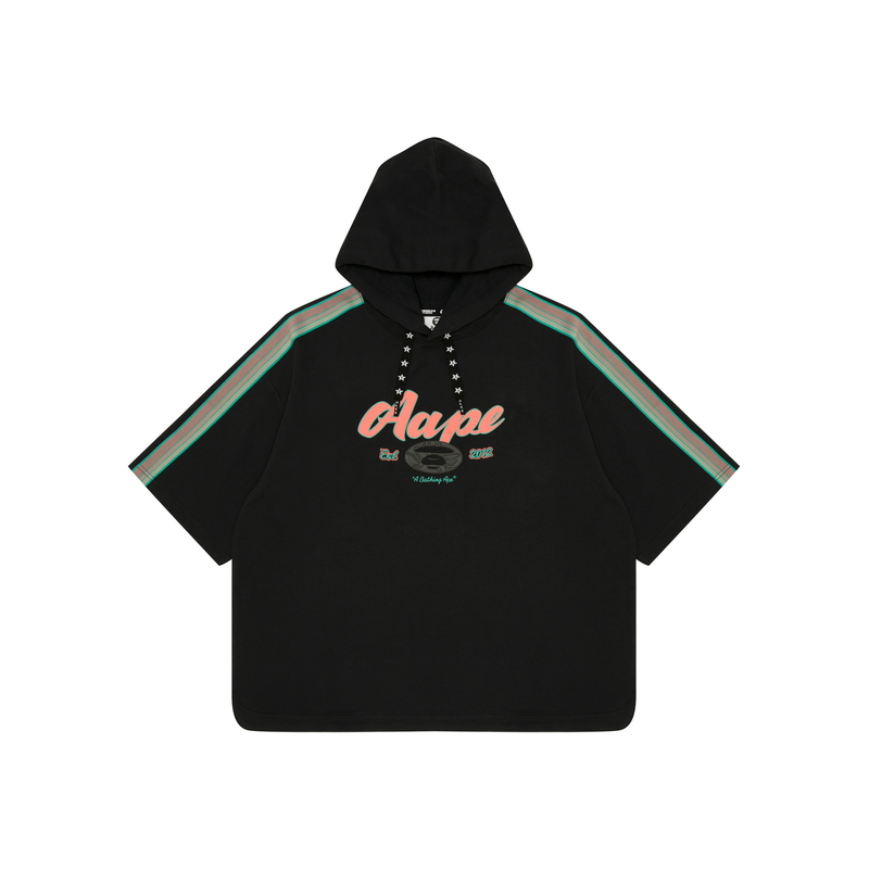 

Футболка с логотипом Aape из хлопкового микса, черная BKX