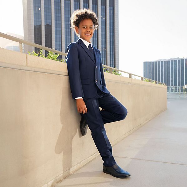 Детский костюм Knox 5-piece slim fit Suit The Boyz, Navy — фото 3