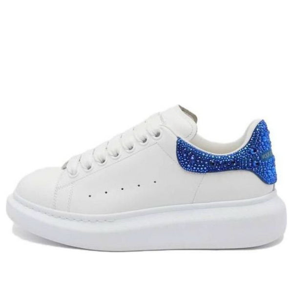 Кроссовки oversized sneaker 'white blue glitter' Alexander Mcqueen, белый