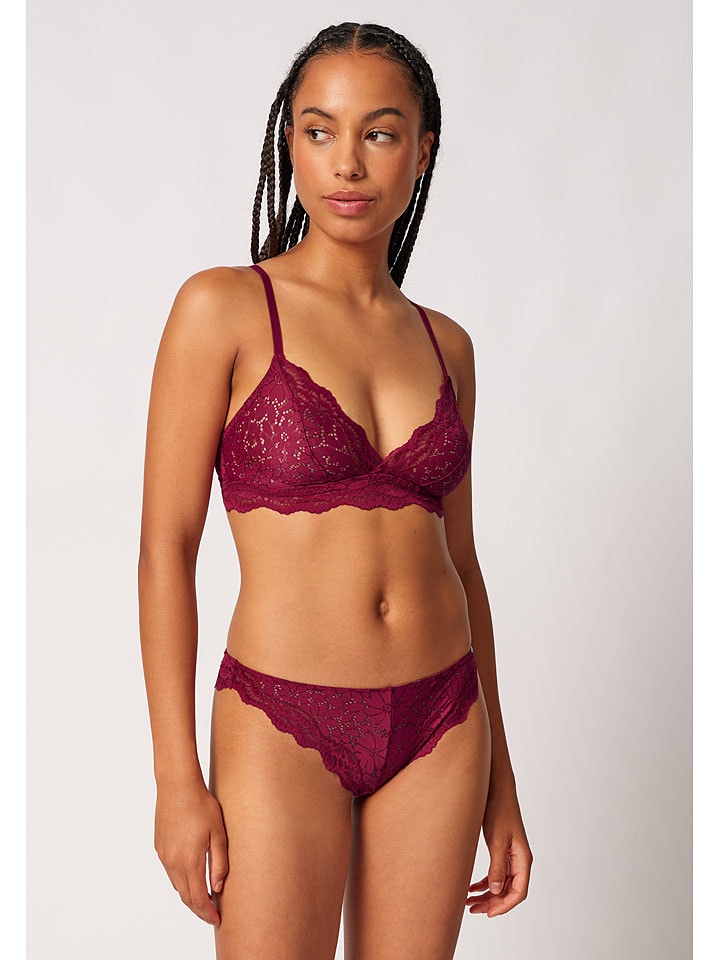 

Skiny Беспроводной бюстгальтер ягодного цвета