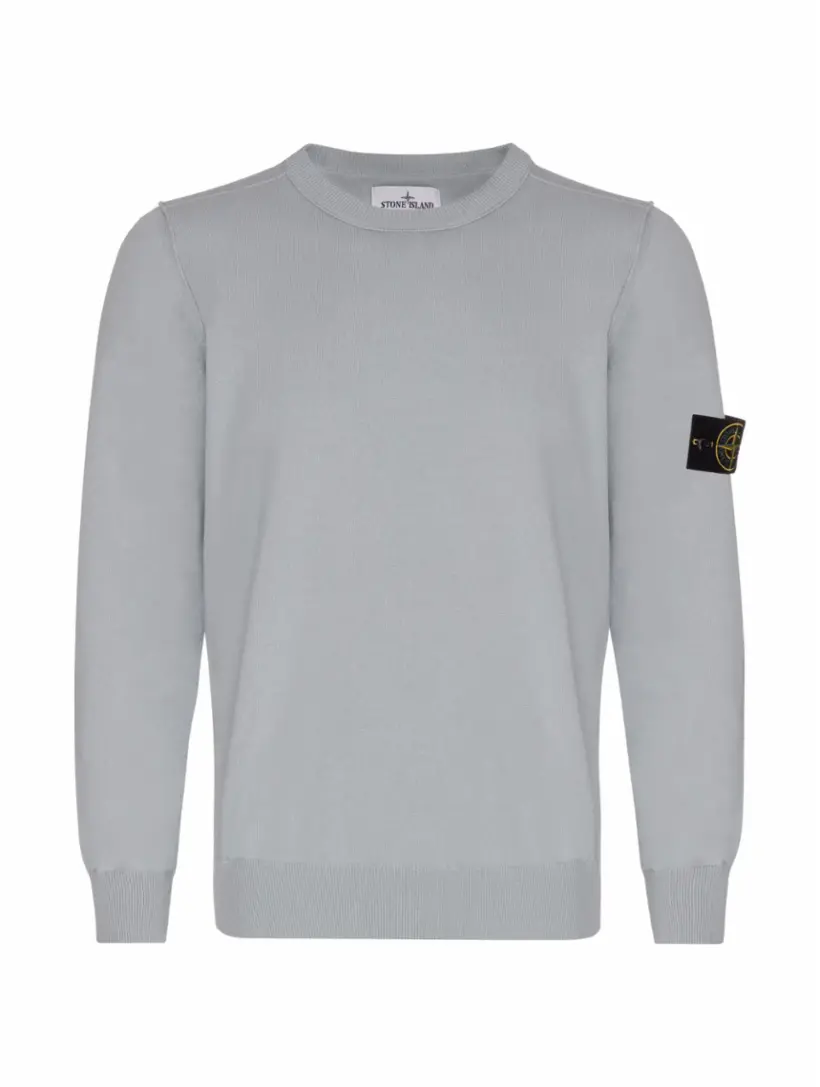 

Хлопковый джемпер с логотипом Stone Island, синий