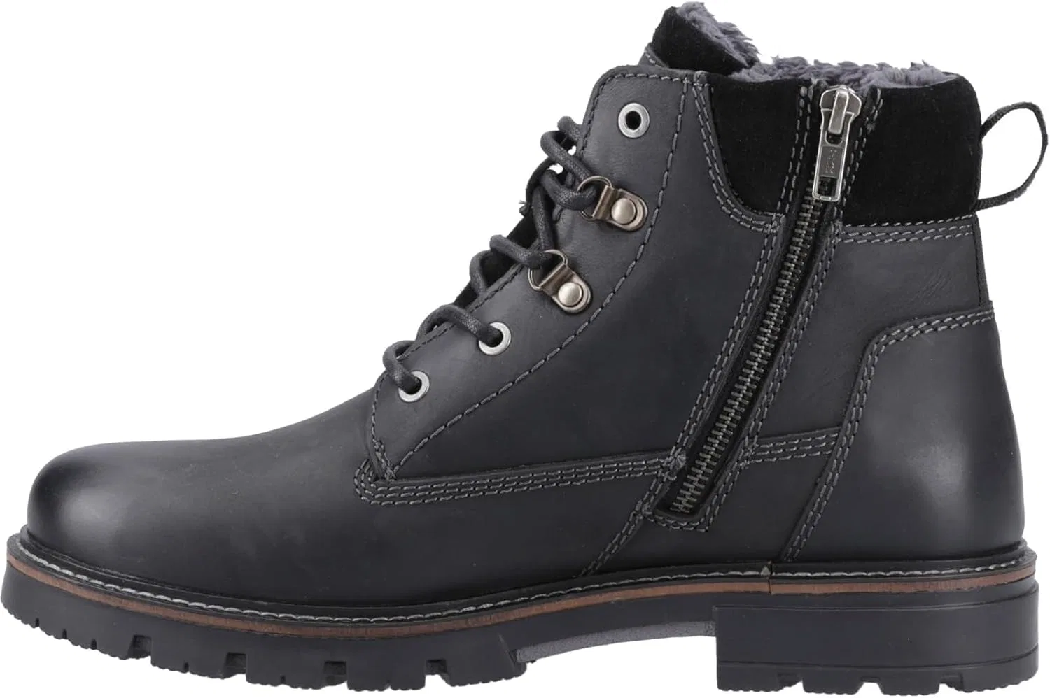 Мужские ботинки Hush Puppies Pier из овчины на шнуровке, Black