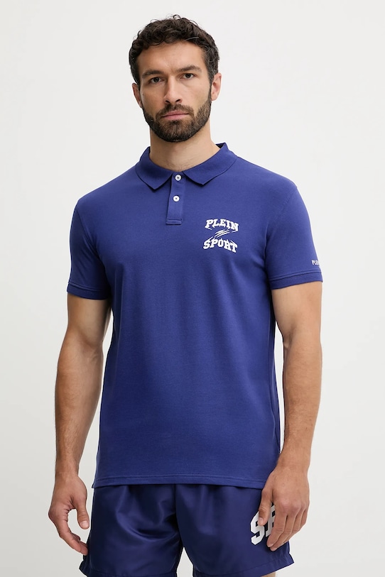 

Футболка POLO Plein Sport, темно-синий