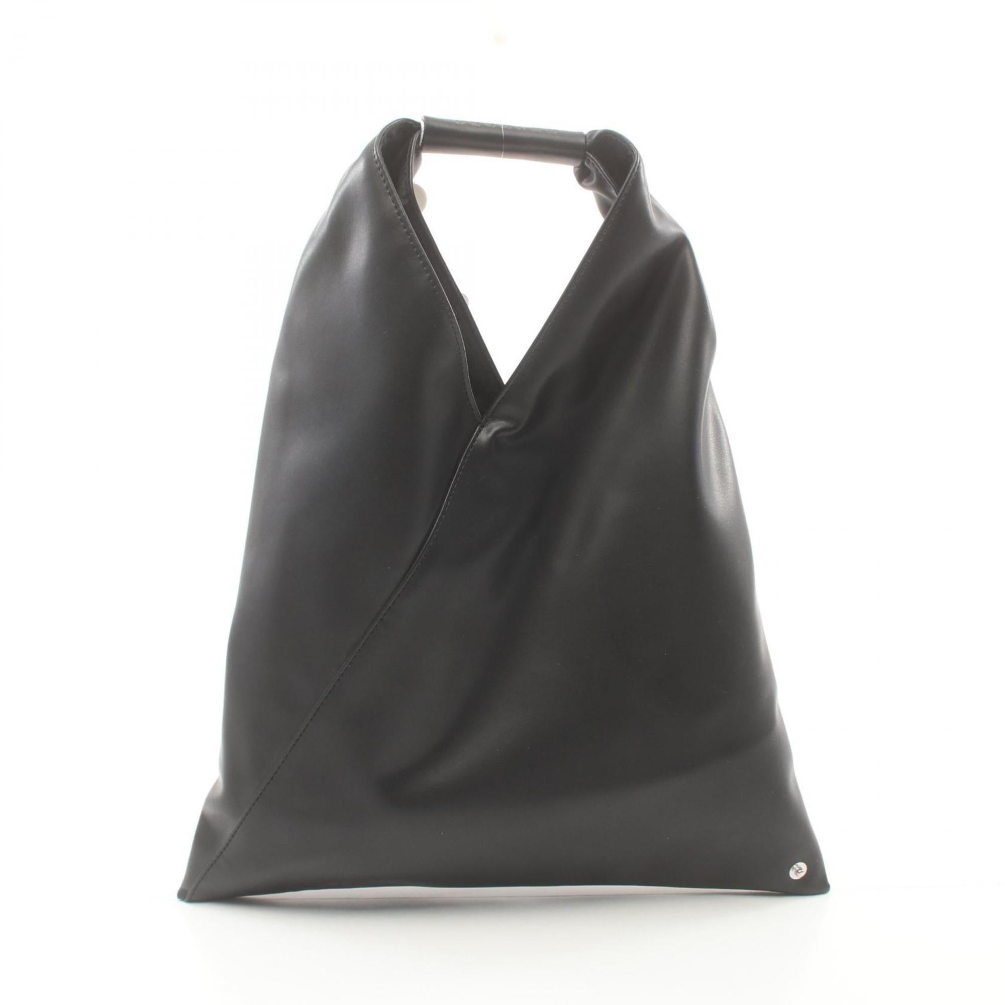 

Кожаная сумка-тоут Mm6 Maison Margiela, черный