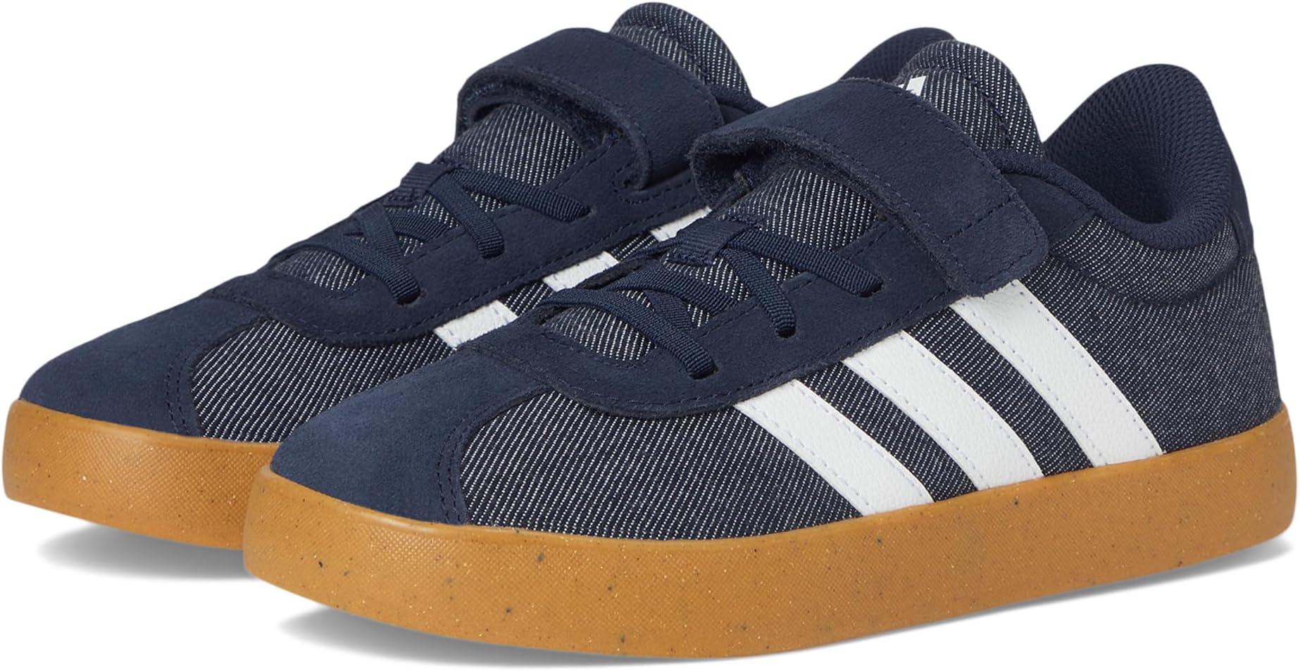 

Кроссовки adidas Kids VL Court 3.0 Elastic Lace & Strap Shoes, Ink/White/Gum