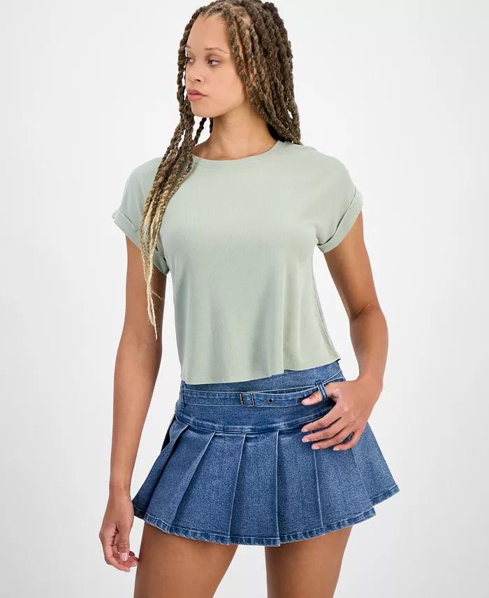 

Юношеская футболка с коротким рукавом и манжетами Hippie Rose, зеленый
