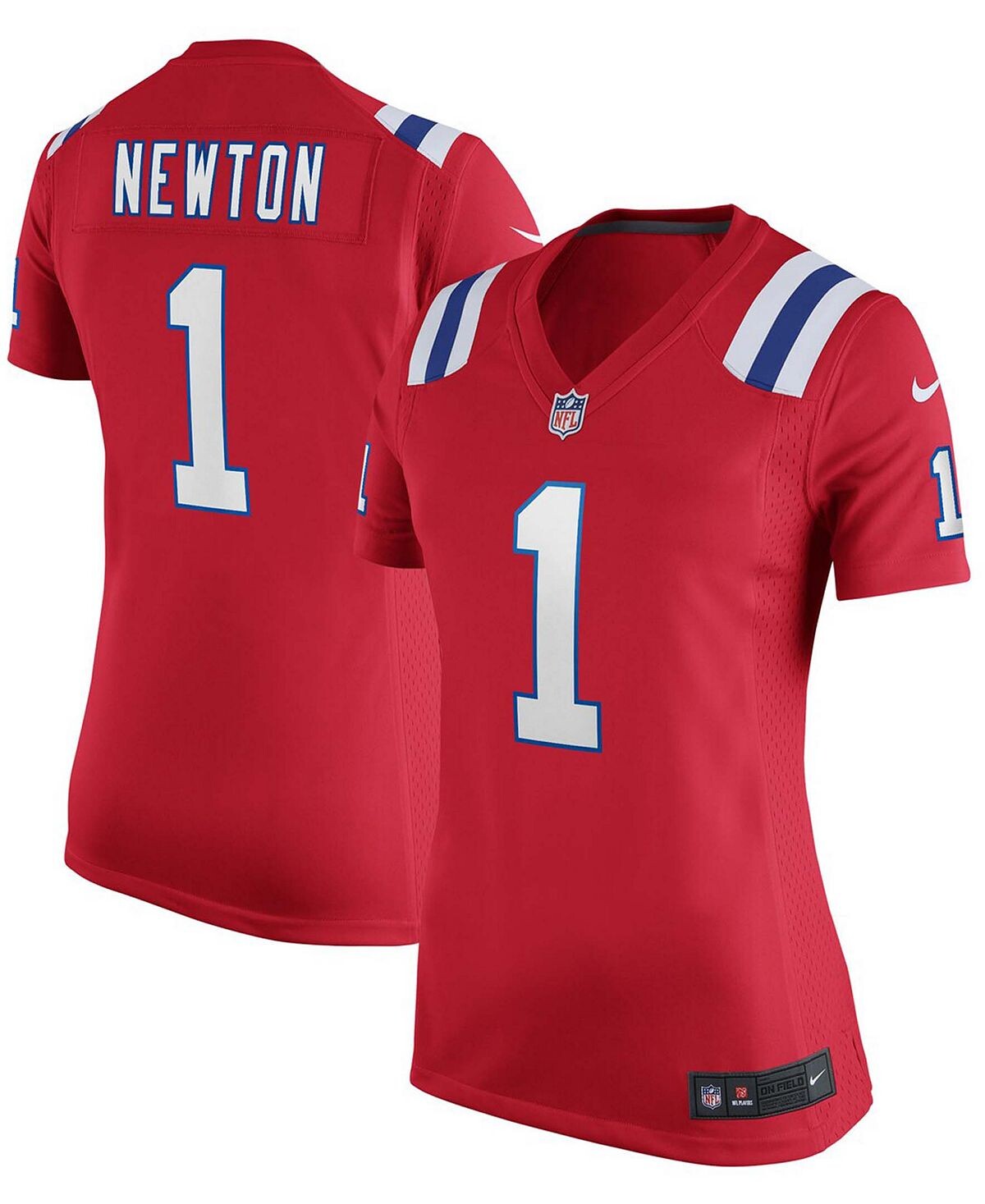 

Женская майка Cam Newton Red New England Patriots для альтернативной игры Nike, красный