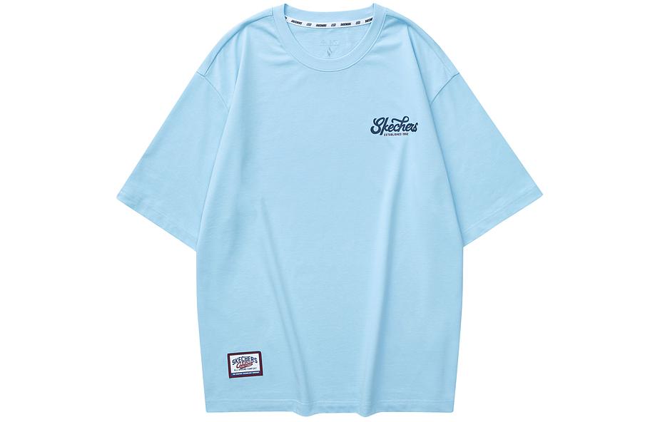 

Футболка унисекс небесно-голубая Skechers, Sky Blue/016M