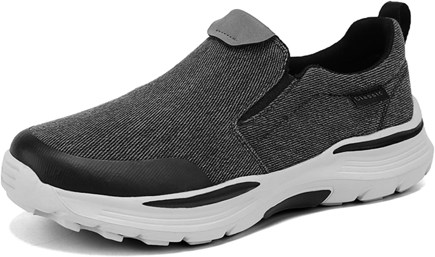 

Мужские льняные лоферы с легкой посадкой, повседневная обувь для прогулок, удобные кроссовки, мужские мокасины Abborora, серый