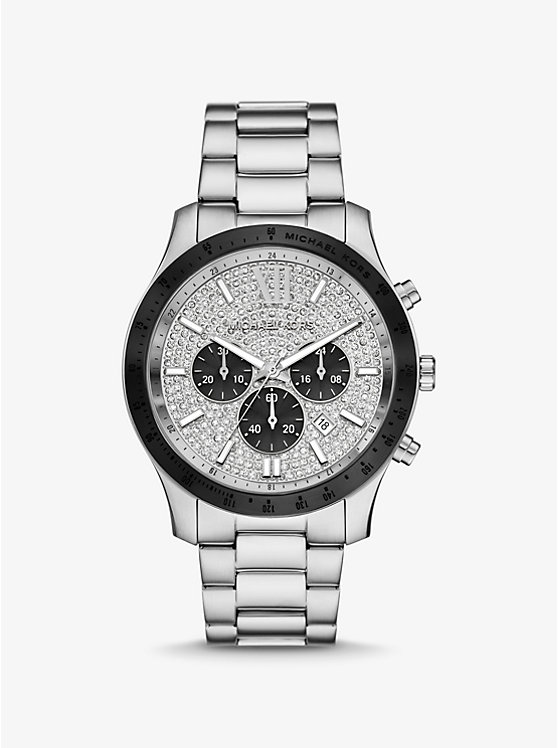 

Крупные часы Berkley Pavé серебристого оттенка Michael Kors, серебряный
