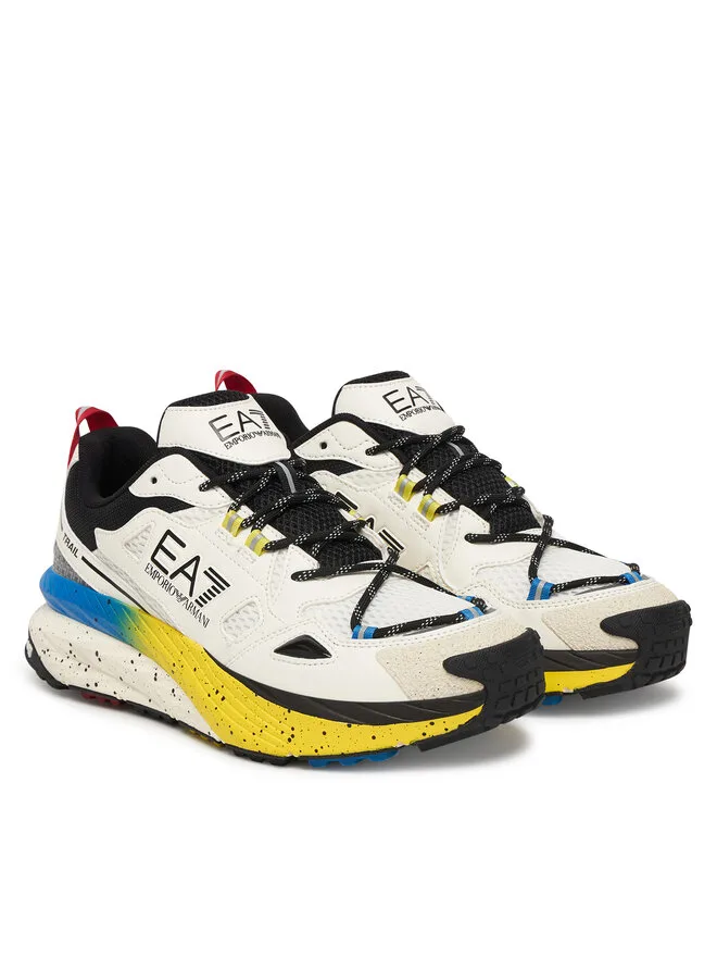 EA7 Emporio Armani Кроссовки 7X000602 AF10181 MZ701 кремового цвета — фото 2