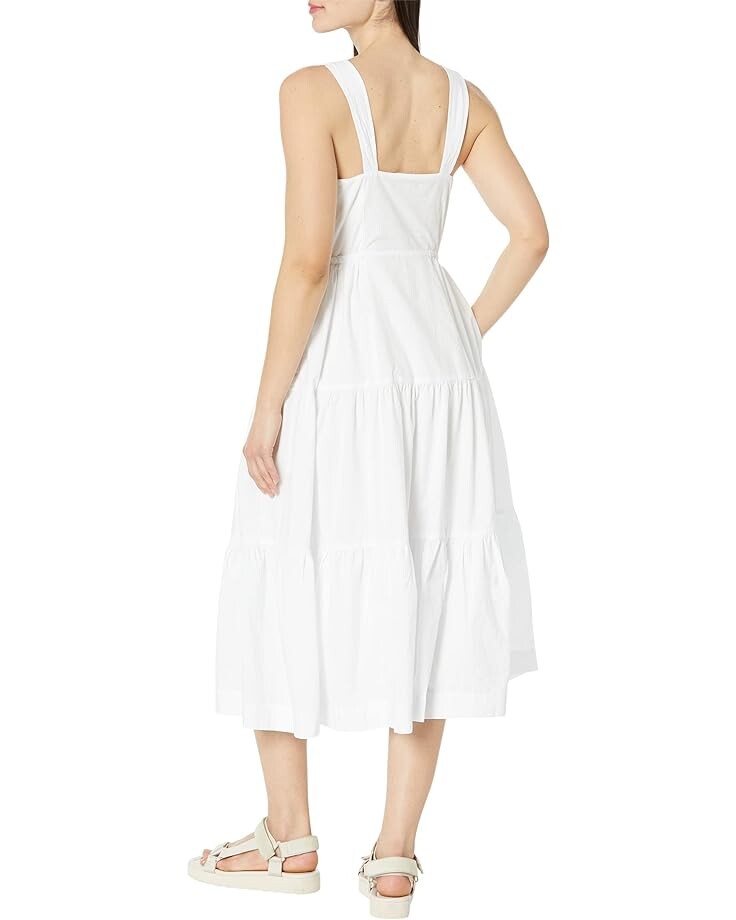 

Платье Madewell Suzette Seamed Bodice Tiered Midi Dress, цвет Eyelet White