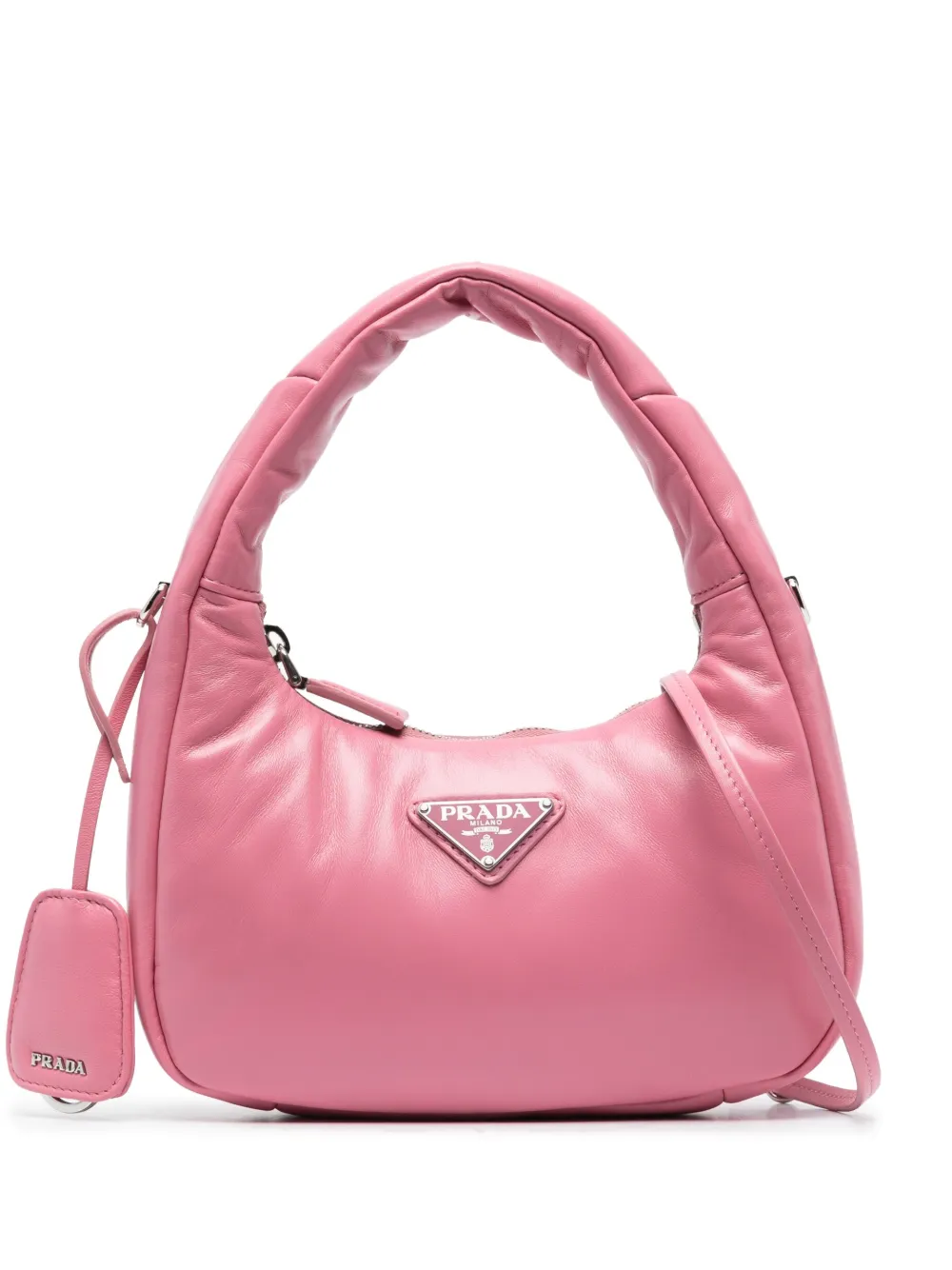 

Дутая мини-сумка на плечо Prada, розовый