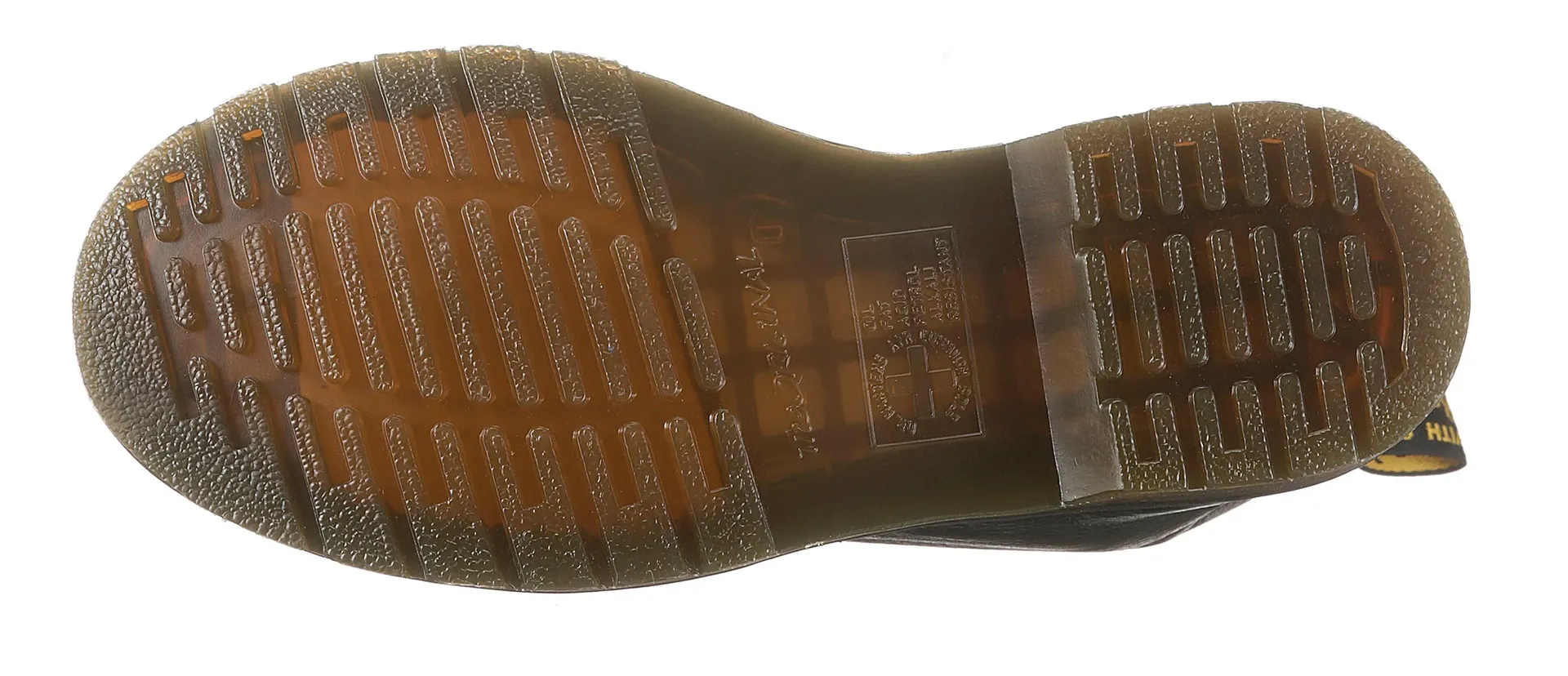 Ботинки на шнуровке DR. MARTENS "1460 PASCAL 8 Eye Boot", блочный каблук, шнуровка, ботильоны с воздушной подошвой - узкая форма, черный — фото 3