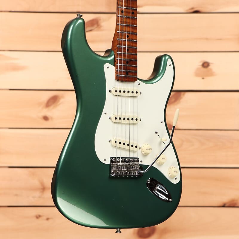 

Электрогитара Fender Custom Shop Limited 1958 Stratocaster Journeyman Relic - Aged Sherwood Green - CZ575996 - PLEK'd